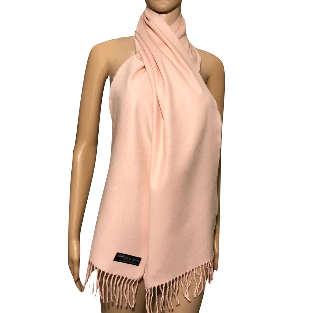 Pale Pink 100% cashmere scarf, super soft!